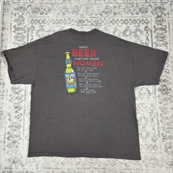 Beer Are Like Women T Shirt Big Dogs Men’s Short Sleeve Tee Gray Size 3XL XXXL - Picture 1 of 8